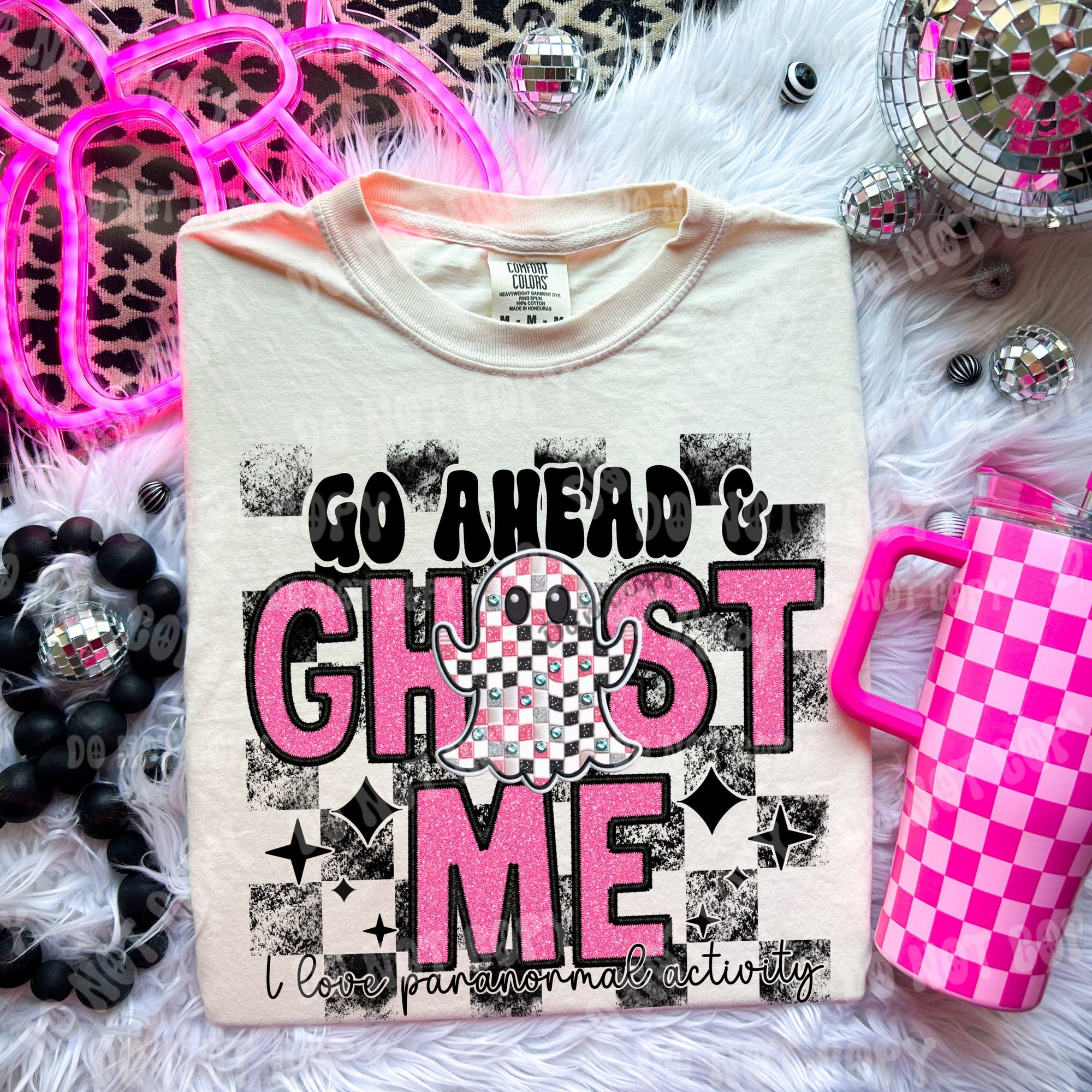 Go Ahead and Ghost Me Comfort Colors T-shirt
