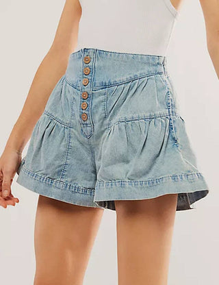 Flowy Light Blue Shorts- Size Large