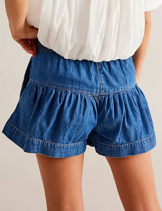 Flowy Light Blue Shorts- Size Large