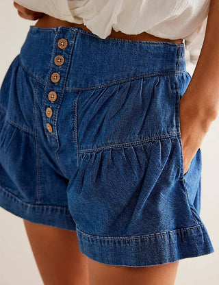 Flowy Light Blue Shorts- Size Large