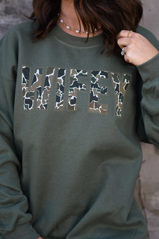 Wifey Camo Sweatshirt