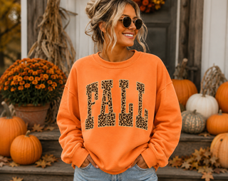 Fall Leopard Letters - Fall Graphic Tee/Sweatshirts