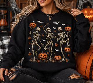 Dancing Halloween Skeletons -Unisex Graphic Sweatshirt/Tee