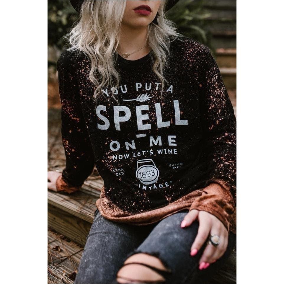 You Put A Spell On Me Bleached Longsleeve