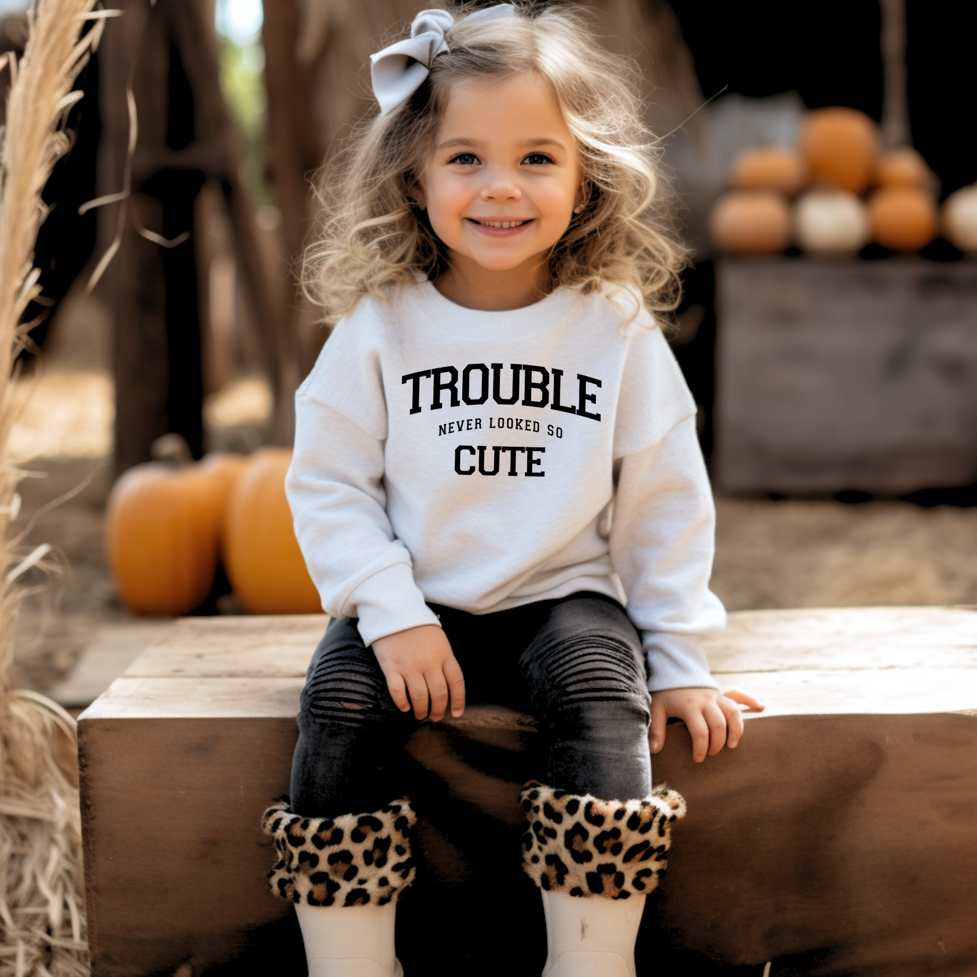 Trouble Never Looked So Cute (Shirts also available)