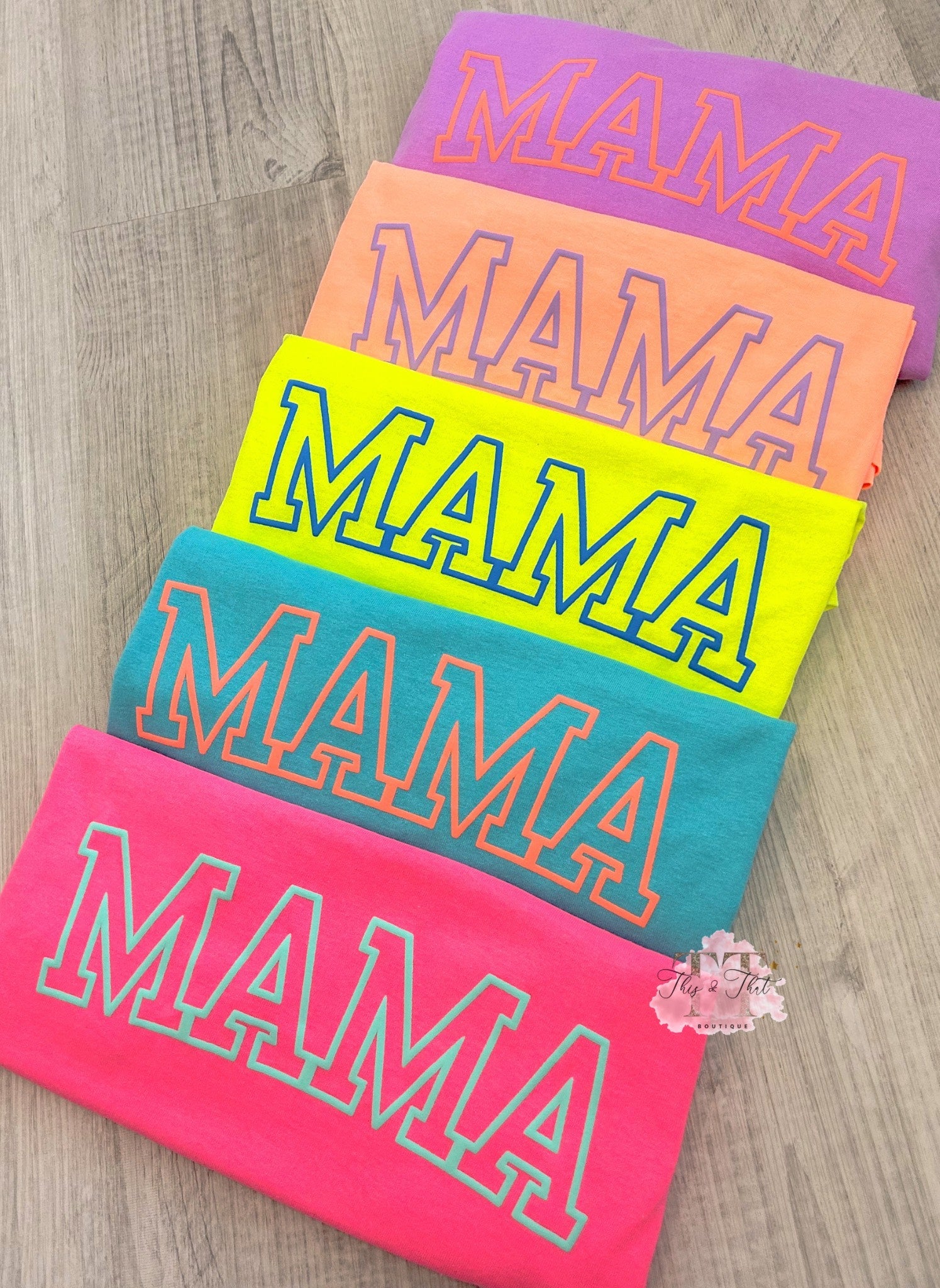 Mama Puff Design on Neon Colors