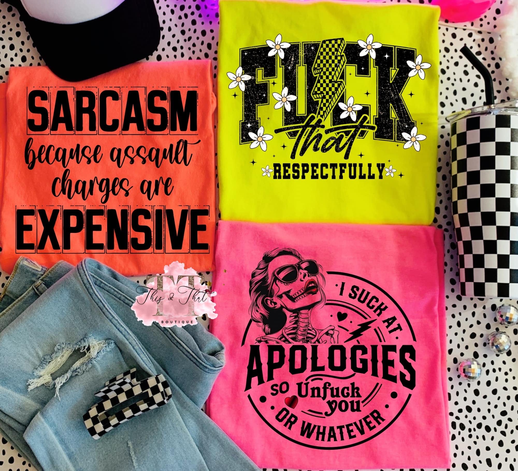 Sarcasm Tees on Neon Colors