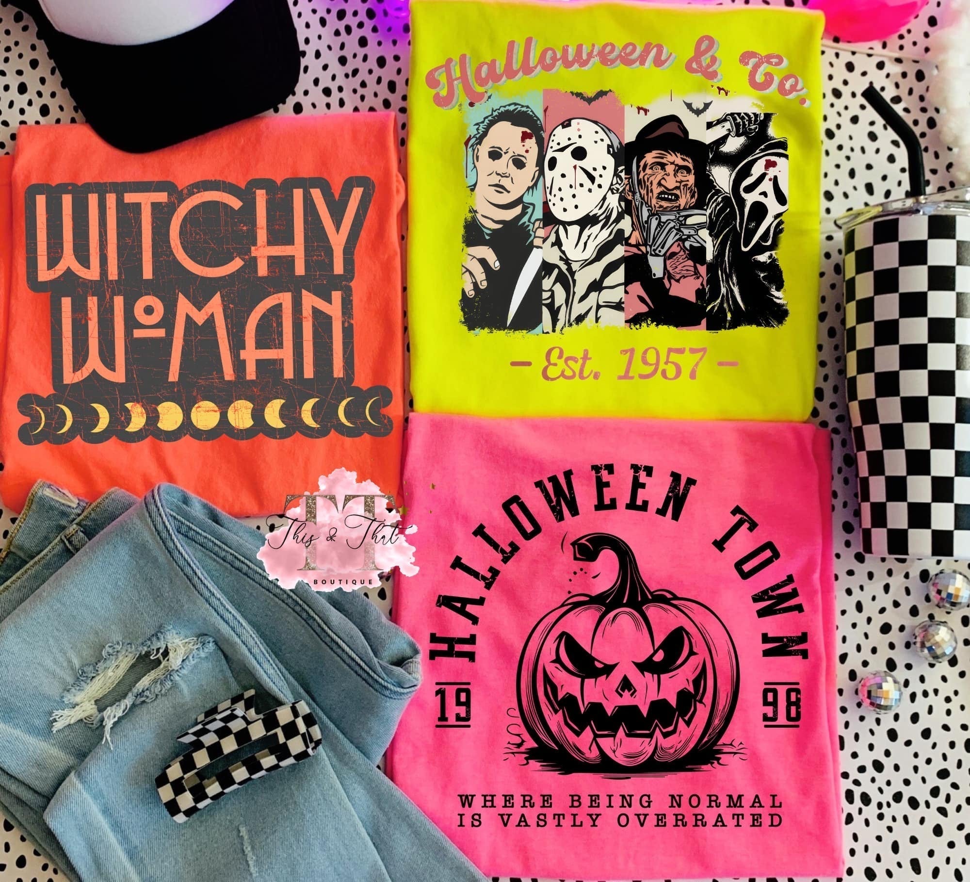 Halloween Tees on Neon Colors