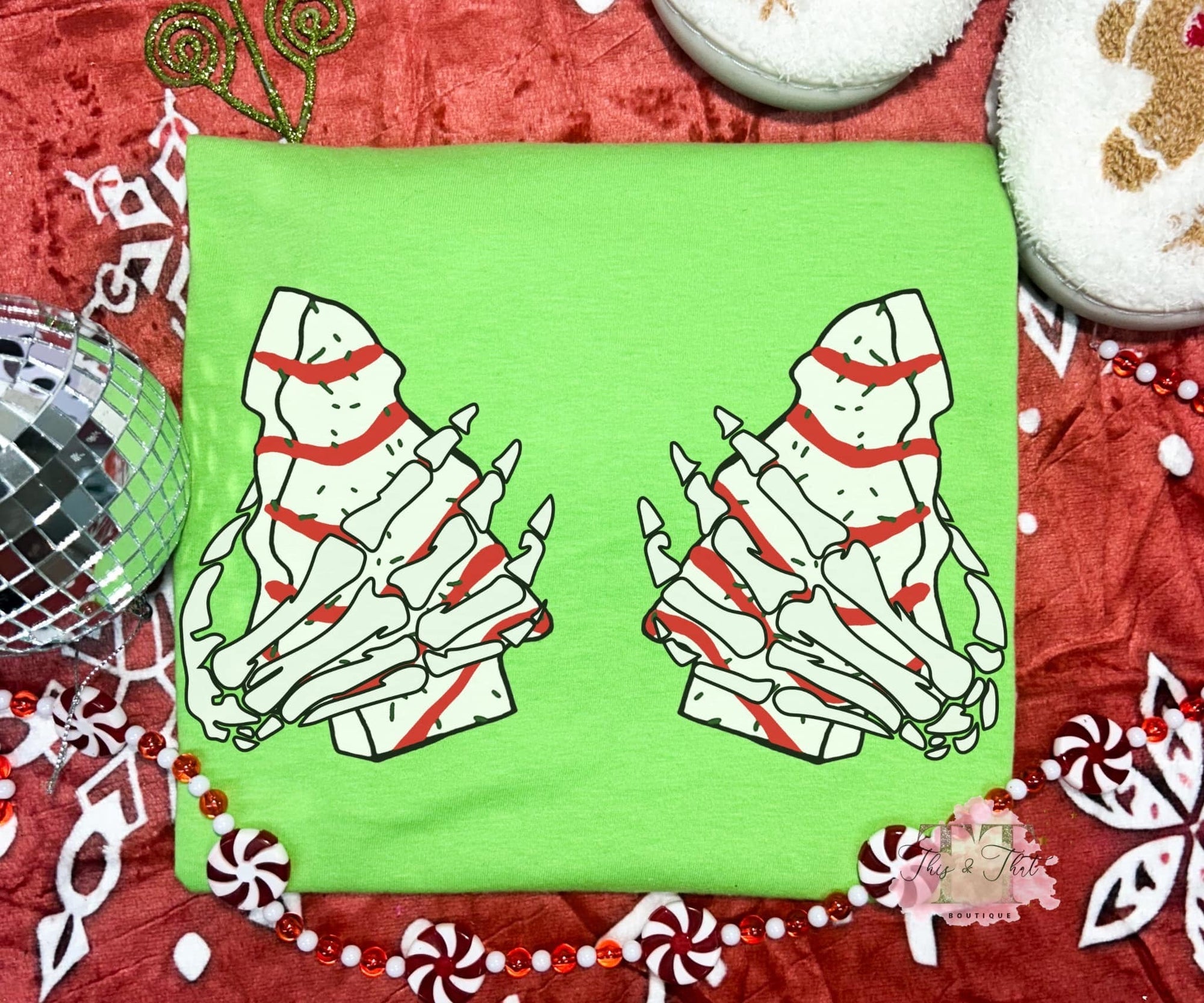 Skeleton Christmas Treat Hands