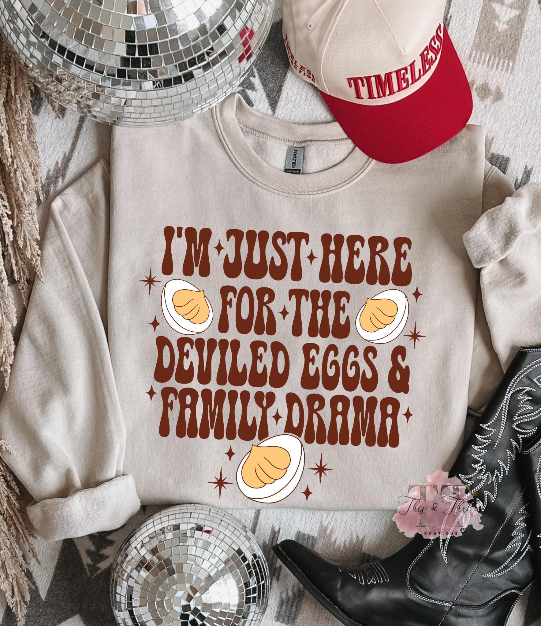 Here For The Deviled Eggs (Tee also available)