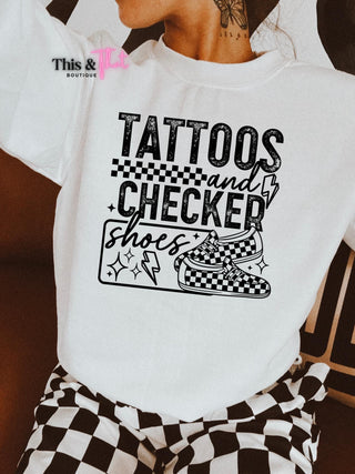 Tattoos and Checker Shoes