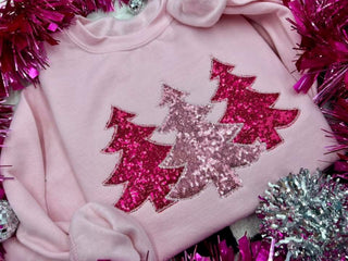 Pre Order!! Sequin Christmas Tree Trio Pullover