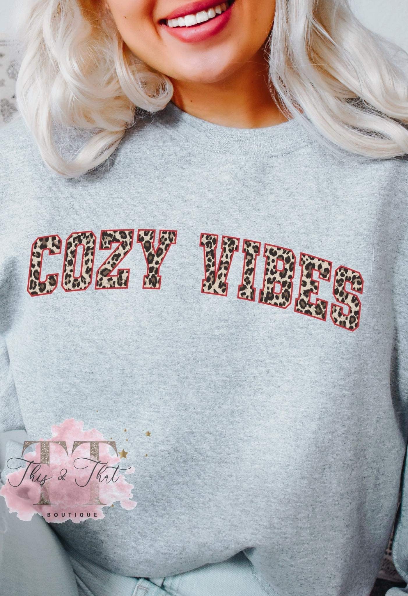 Cheetah Cozy Vibes Sweatshirt