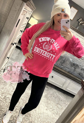 Know-It-All University Sweatshirt