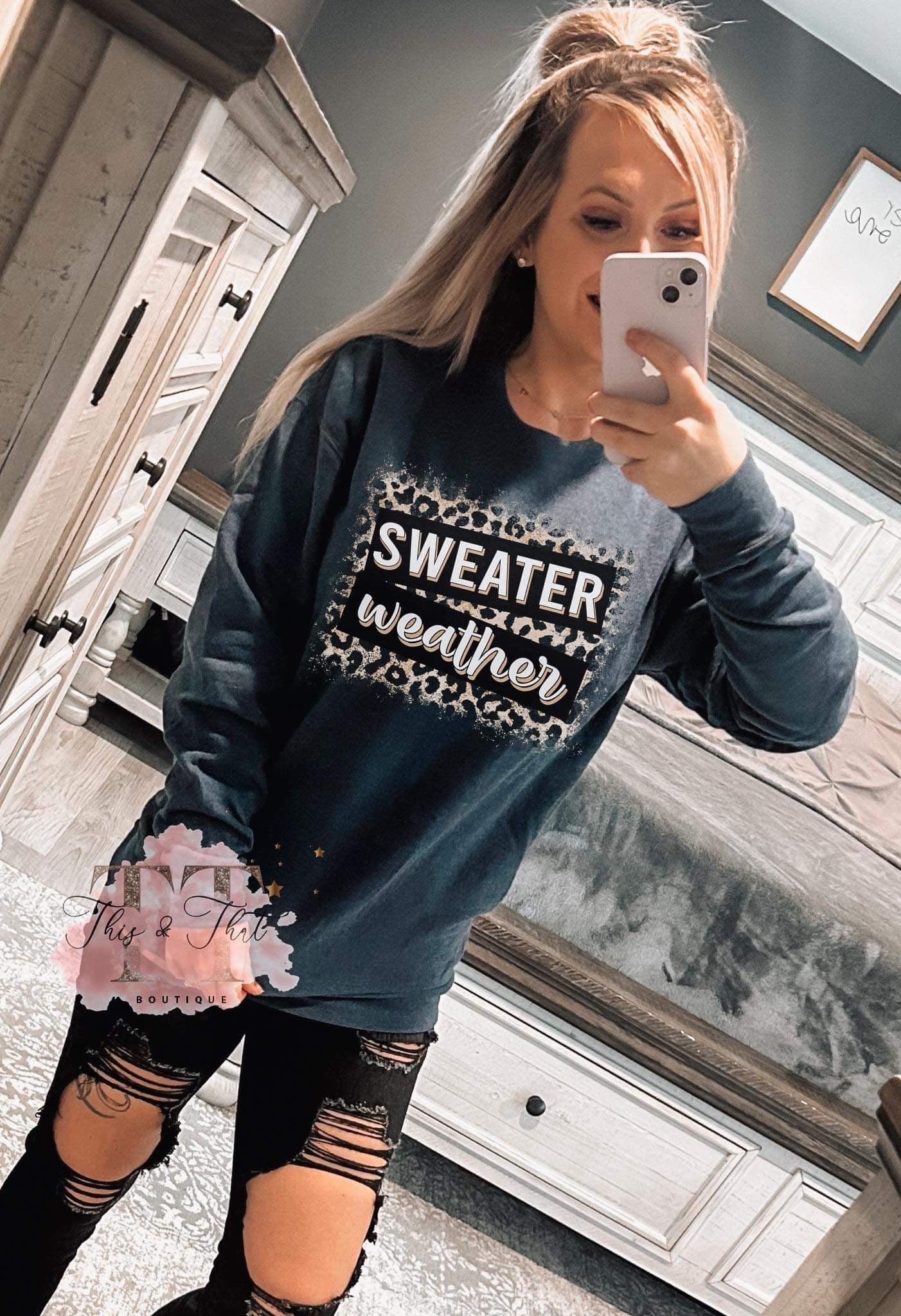 Cheetah Sweater Weather Sweatshirt