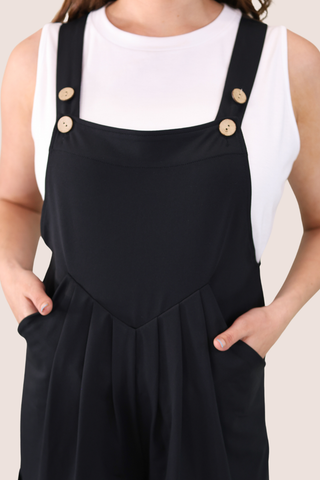 Everyday Overall Shorts, After Dark: Black / Small