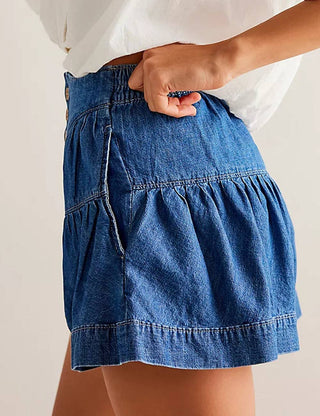 Flowy Light Blue Shorts- Size Large