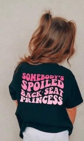 Spoiled Back Seat Princess (with pocket design) Sweatshirts also available